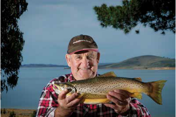 Another amazing trout caught at Lake Eucumbene and presented at Rainbow Pines
